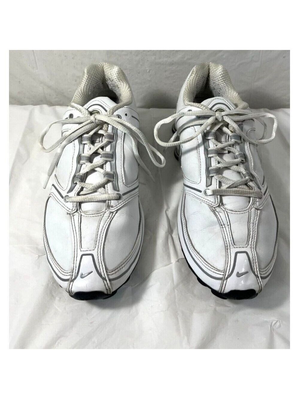 Nike SHOX Athletic Shoes Sneakers 314775-101 White SIZE 9.5